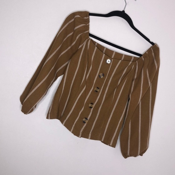 FAVLUX Tops - Milkmaid Off The Shoulder Long Sleeve Top